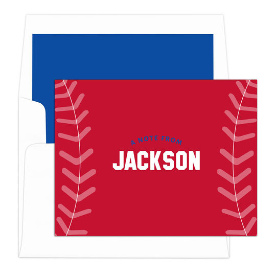Baseball Folded Note Cards